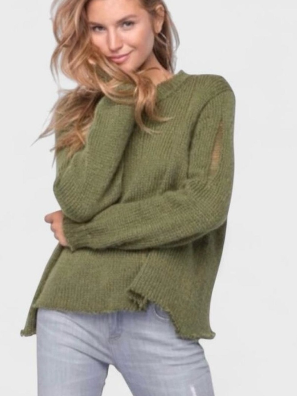 Wooden Ships Oliver Distressed Sweater. Women’s Size M/L
